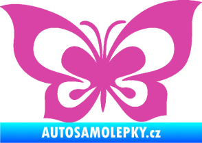 Samolepka Motýl 013 růžová