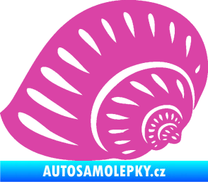 Samolepka Mušle 004 levá ulita růžová