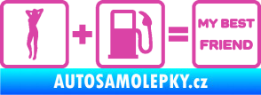 Samolepka My best friend  růžová