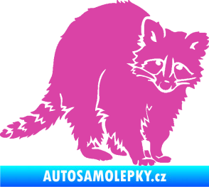 Samolepka Mýval 002 pravá růžová