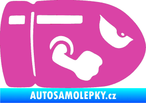 Samolepka Náboj 001 pravá růžová