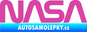 Samolepka NASA nápis růžová