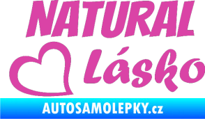Samolepka Natural Lásko růžová