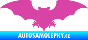 Samolepka Netopýr 007 růžová