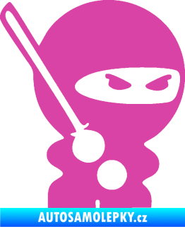 Samolepka Ninja baby 001 pravá růžová