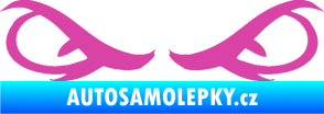 Samolepka Oči 001 růžová