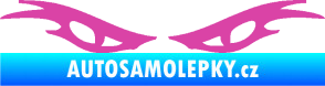 Samolepka Oči 003  růžová