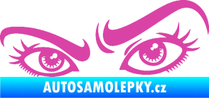 Samolepka Oči 004 levá růžová