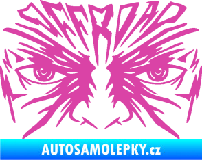 Samolepka Off Road 004 s obličejem růžová