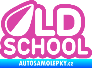 Samolepka Old School 002 růžová