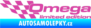 Samolepka Omega limited edition levá růžová