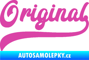 Samolepka Original nápis růžová