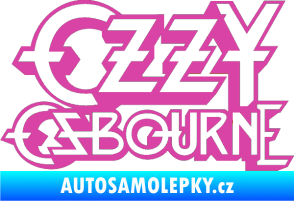 Samolepka Ozzy Osbourne 001 růžová