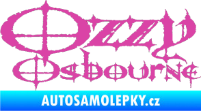Samolepka Ozzy Osbourne 002 růžová