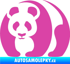 Samolepka Panda 001 levá růžová