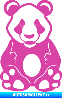 Samolepka Panda 006  růžová