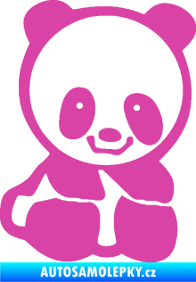 Samolepka Panda 009 pravá baby růžová