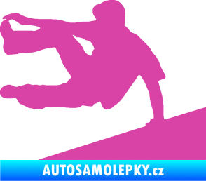 Samolepka Parkour 001 levá růžová