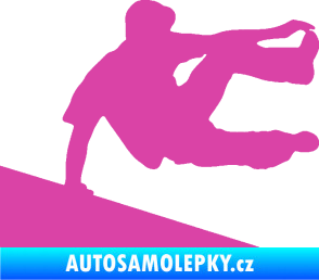 Samolepka Parkour 001 pravá růžová
