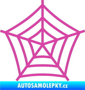 Samolepka Pavučina růžová