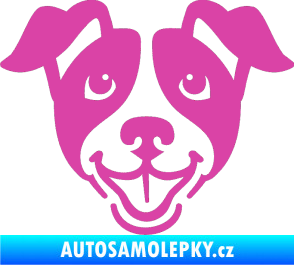 Samolepka Pes 065 růžová