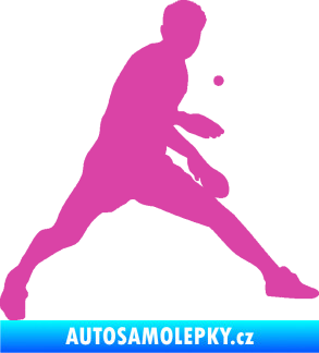 Samolepka Ping pong 002 pravá růžová