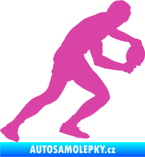 Samolepka Ping pong 004 pravá růžová