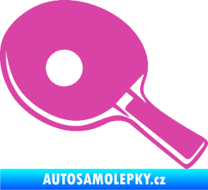 Samolepka Ping pong pálka levá růžová