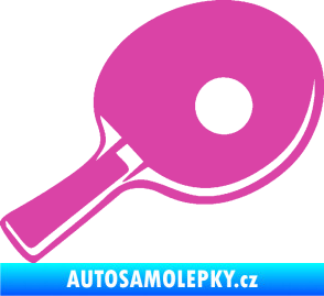 Samolepka Ping pong pálka pravá růžová
