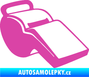 Samolepka Píšťalka 001 pravá růžová