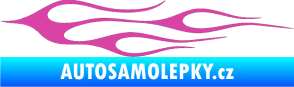 Samolepka Plameny 002 růžová