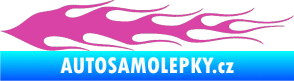 Samolepka Plameny 010 růžová