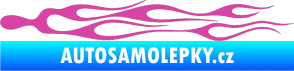 Samolepka Plameny 019 růžová