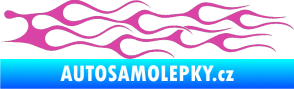 Samolepka Plameny 044 růžová