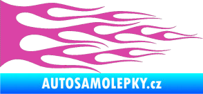 Samolepka Plameny 067 růžová