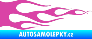 Samolepka Plameny 090 růžová