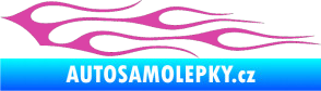 Samolepka Plameny 100 růžová