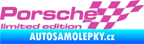 Samolepka Porsche limited edition pravá růžová