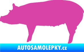 Samolepka Prase 002 levá růžová