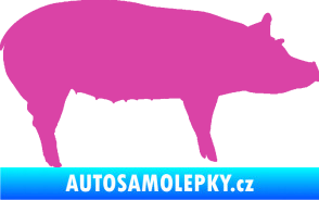 Samolepka Prase 002 pravá růžová