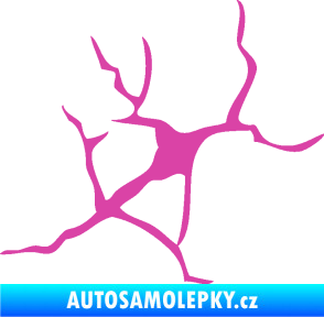 Samolepka Prasklina 004 růžová