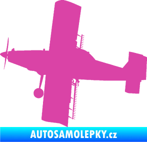 Samolepka Práškovací letoun Čmelák levá růžová