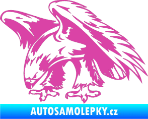 Samolepka Predators 001 levá orel růžová