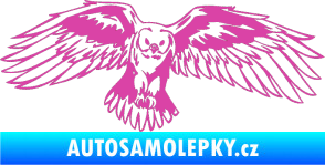 Samolepka Predators 077 pravá sova růžová