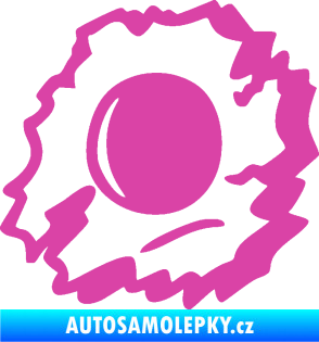 Samolepka Průstřel 002 levá růžová