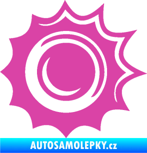 Samolepka Průstřel 003 levá růžová
