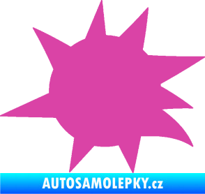 Samolepka Průstřel 004 levá růžová