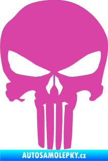 Samolepka Punisher 001 růžová