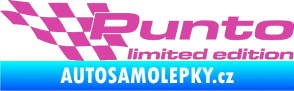 Samolepka Punto limited edition levá růžová