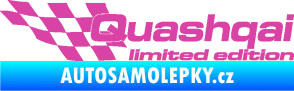 Samolepka Quashqai limited edition levá růžová
